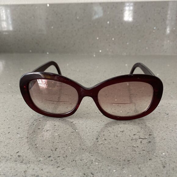 CALVIN KLEIN 140 712S 072 BURGUNDY EYEGLASSES FRAMES ONLY MADE IN ITALY  cateye - Picture 2 of 9